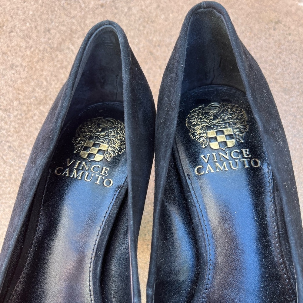 Vince Camuto Sibrina Suede Pump Black 7 - Picture 6 of 8